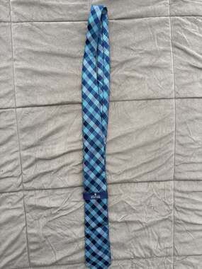 APT.9- MEN - PHIL GINGHAM TIE AND TIE BAR CLIP SET. - RET.@ (BBLK-24-39)